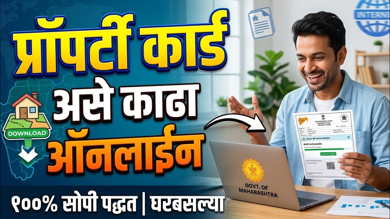 असे काढा🔴Property card online | Property card kaise nikale | property card download in marathi