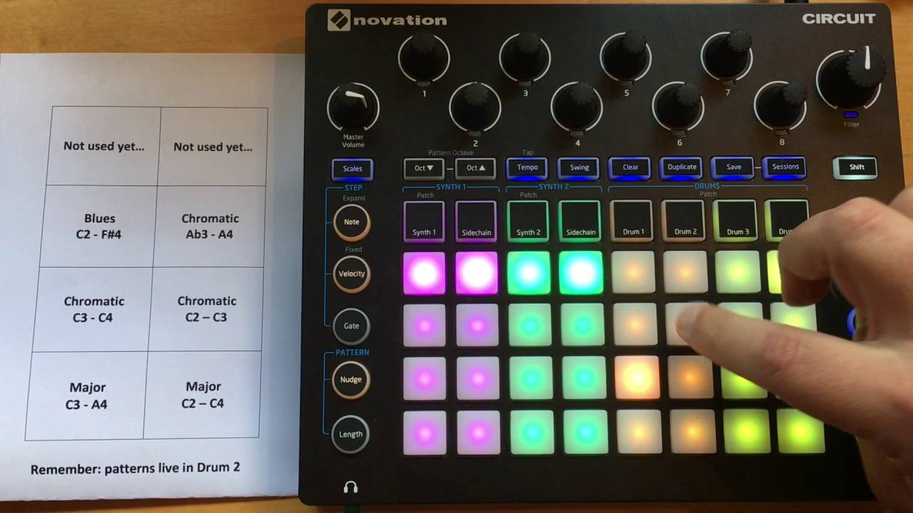 Circuit melodies with samples Part 2: hack/template for playing melodies with samples - version 2