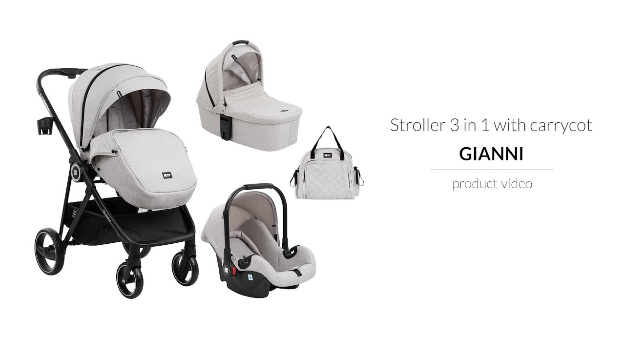 KikkaBoo | Baby stroller GIANNI 3 in 1 with carrycot