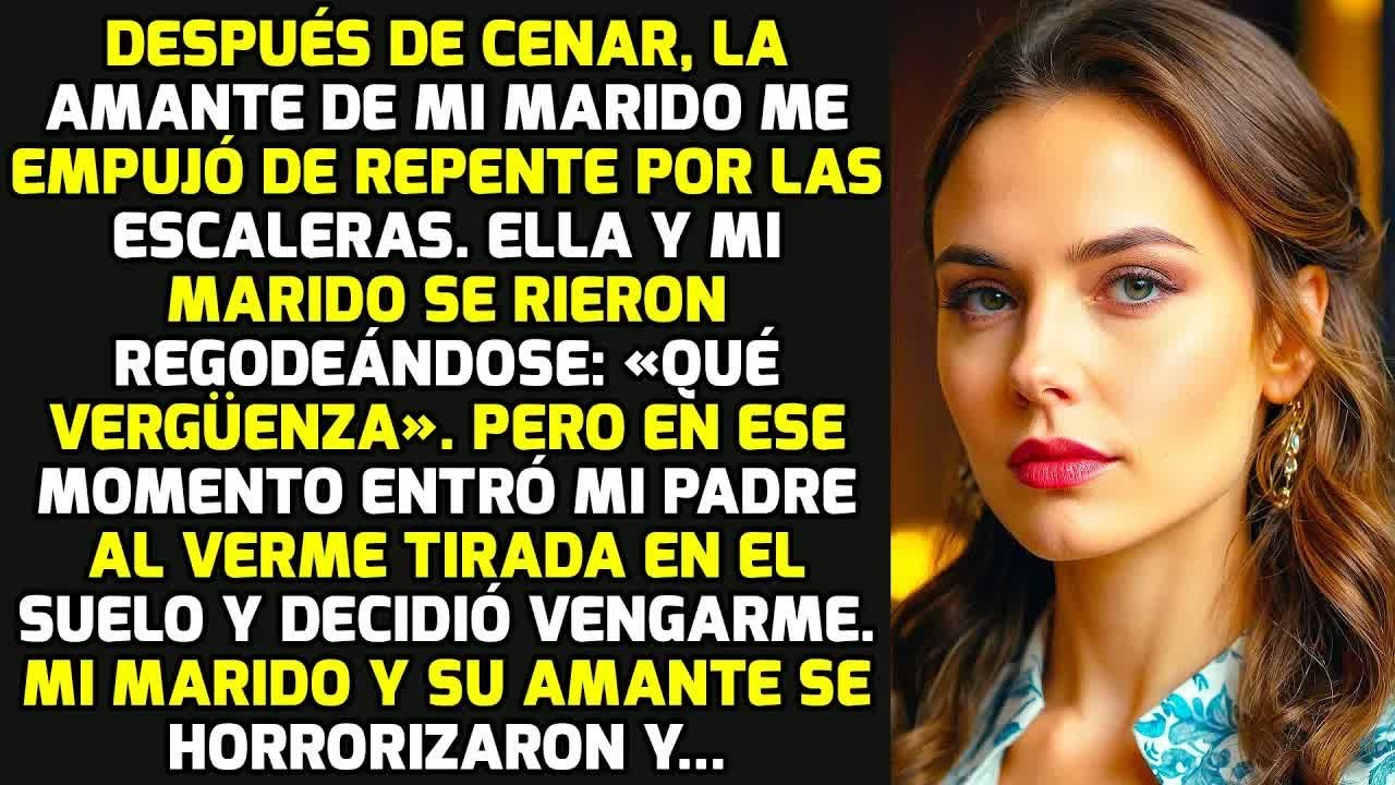 Después De Cenar, La Amante De Mi Marido Me Empujó De Repente Por Las Escaleras Y... HISTORIAS VIDA