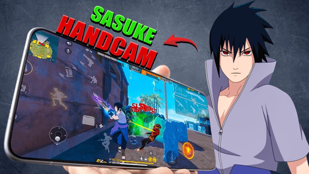 1 VS 3 SASUKE Secret DPI HANDCAM😱 || 4FLAG GAMER ⚙️ Only Red Numbers 😱 | Free Fire