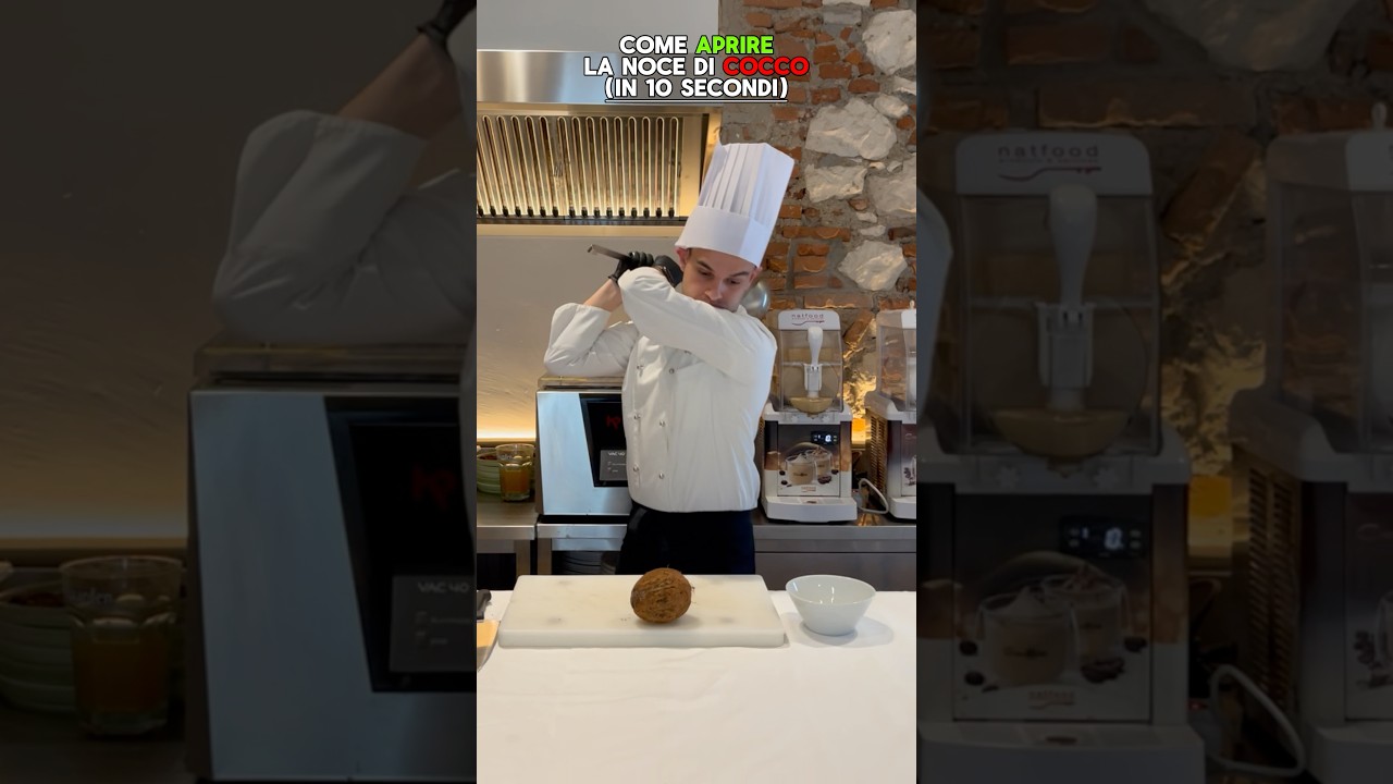 Come aprire la NOCE DI COCCO in 10 secondi 