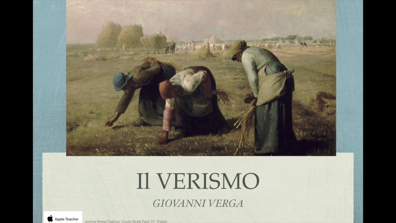 VERISMO E VERGA