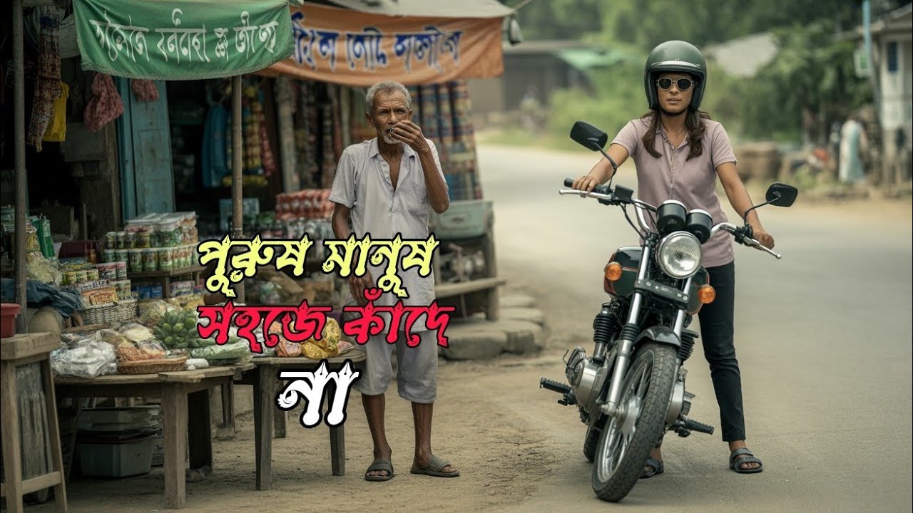 পুরুষ মানুষ সহজে কাঁদে না 😢 | লেডি বাইকারের এক সাহায্যে ভেঙে পড়ল একজন পুরুষ | Emotional Video