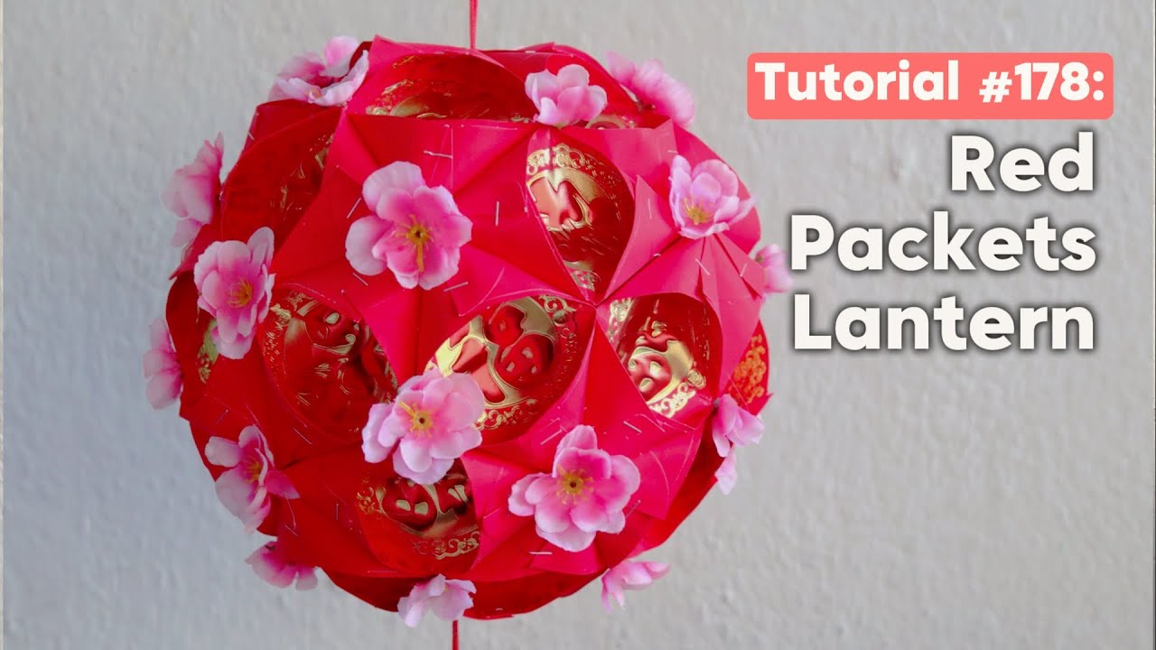 DIY Chinese New Year Angpao Lantern (CNY Decorations) 新年裝飾紅包燈籠製作 | The Idea King Tutorial 