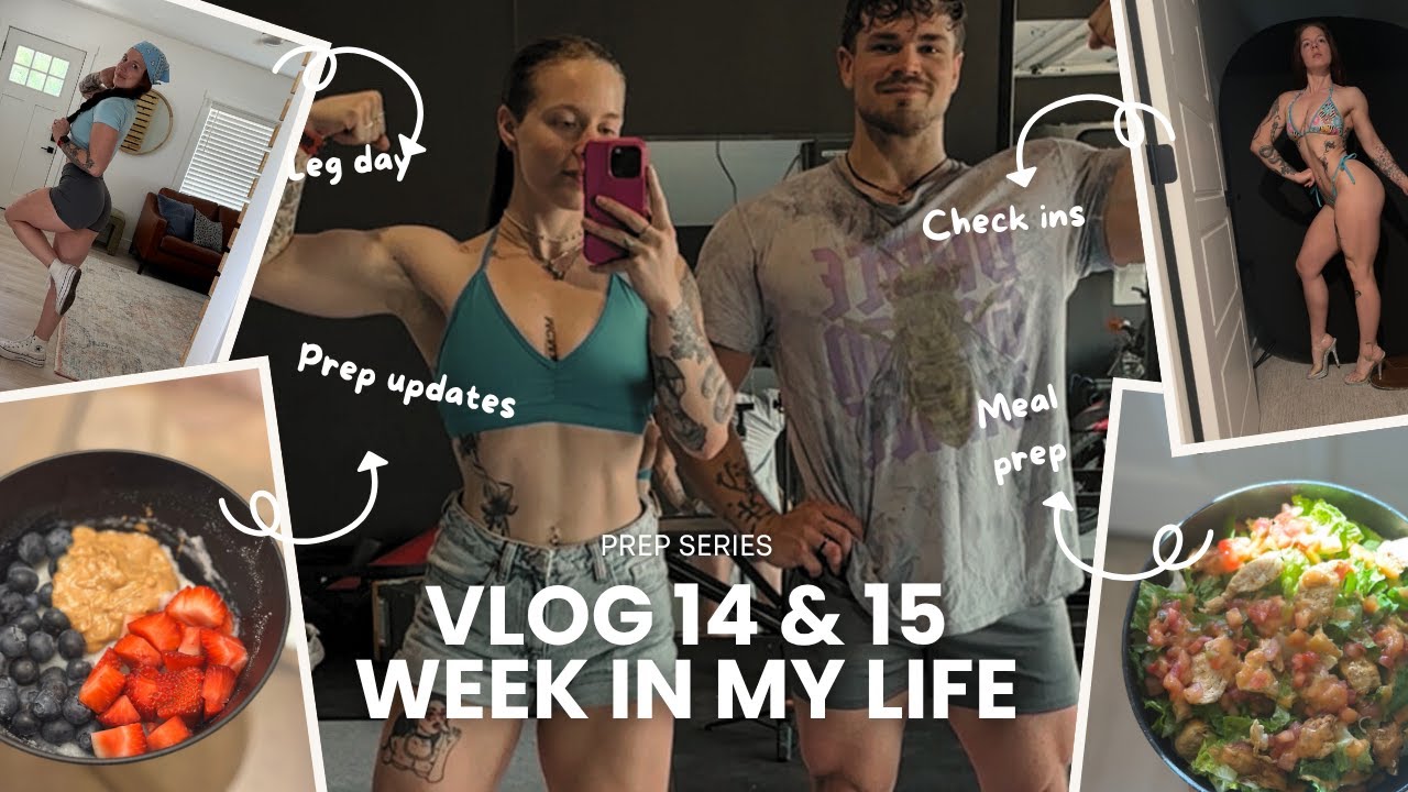 DAY IN MY LIFE IN BODYBUILDING PREP//weekly check ins + meal preps + prep updates + 9 WEEKS OUT!!!