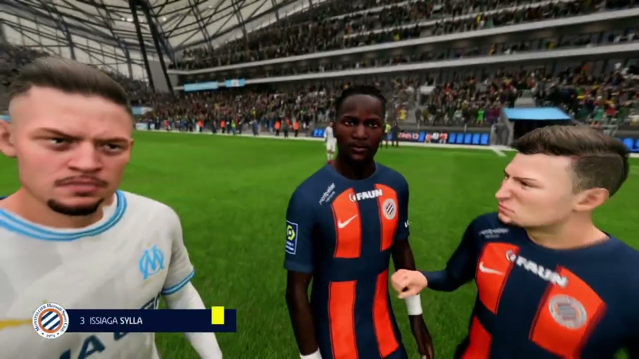 EA SPORTS FC 24 PS5 Series X Career OM S1   23&egrave;me journ&eacute;e OM Vs Montpellier FUMA Legende Sliders V2