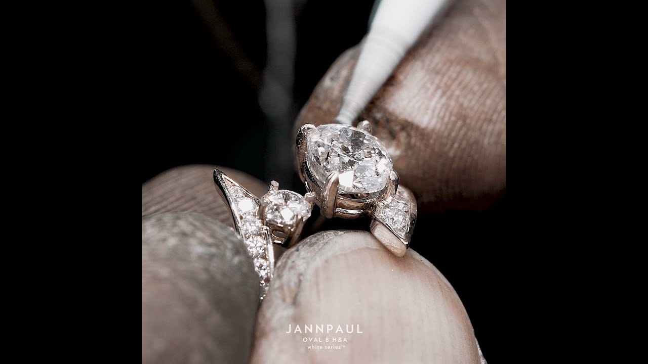 World's most fiery Oval Diamond on a Custom Toi et Moi​ ring