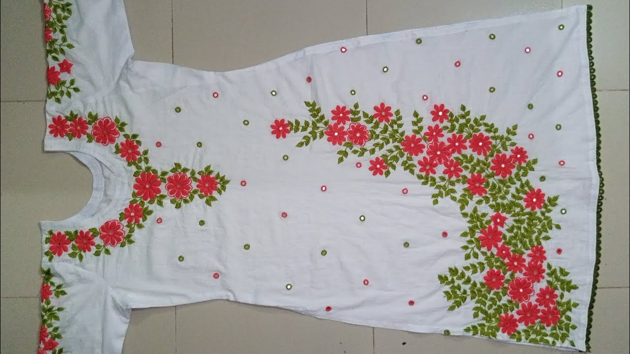 Beautiful hand embroidery phulkari dress design / হাতের কাজের জামার ডিজাইন / ফুলকারি ড্রেস ডিজাইন