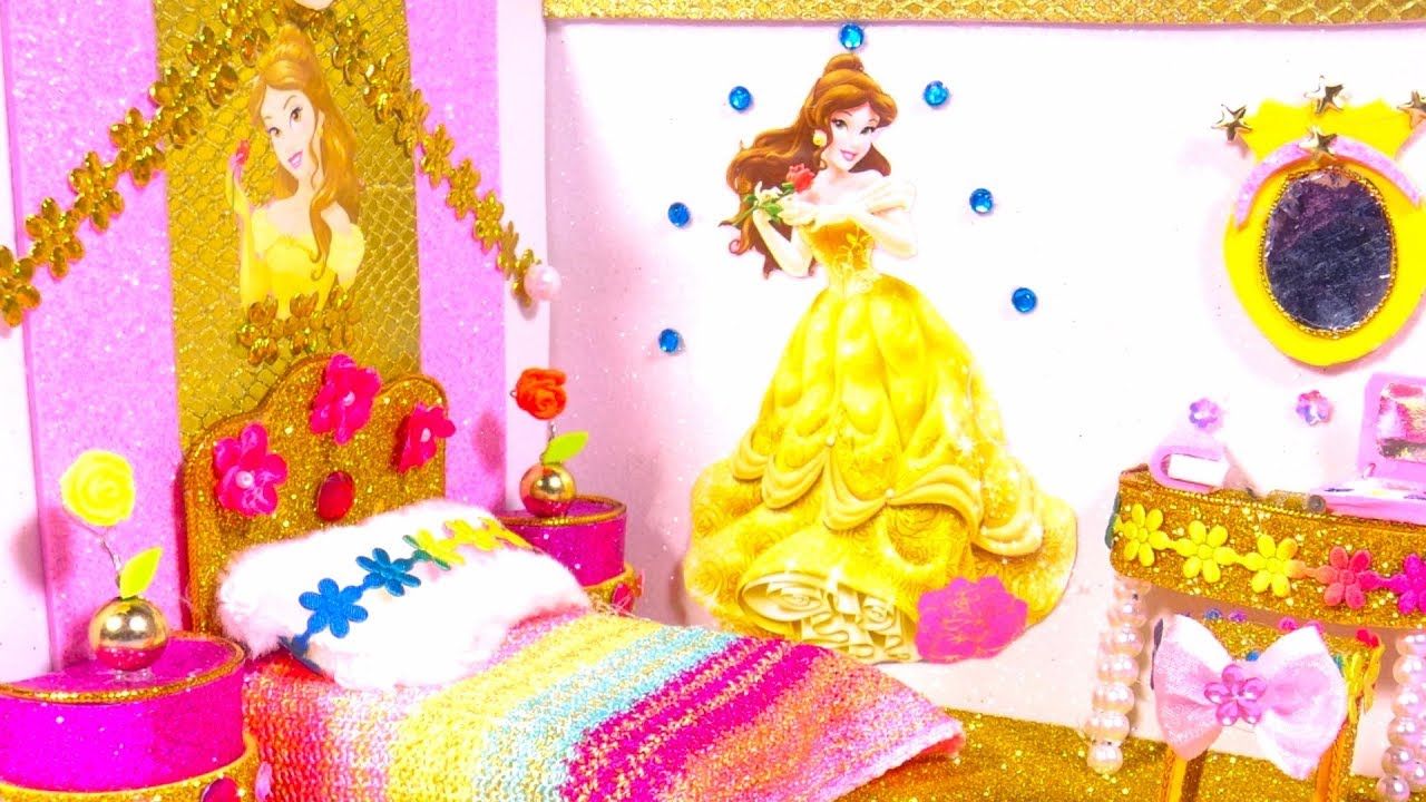 DIY Miniature Disney Princess Dollhouse Room