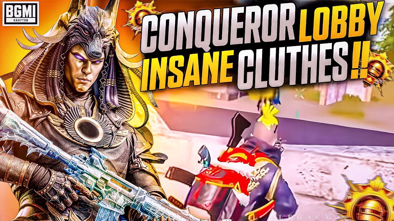 VERY INTENSE CONQUEROR LOBBY INSANE CLUTCHES!! 💀LEGACY IS LIVE ❤️