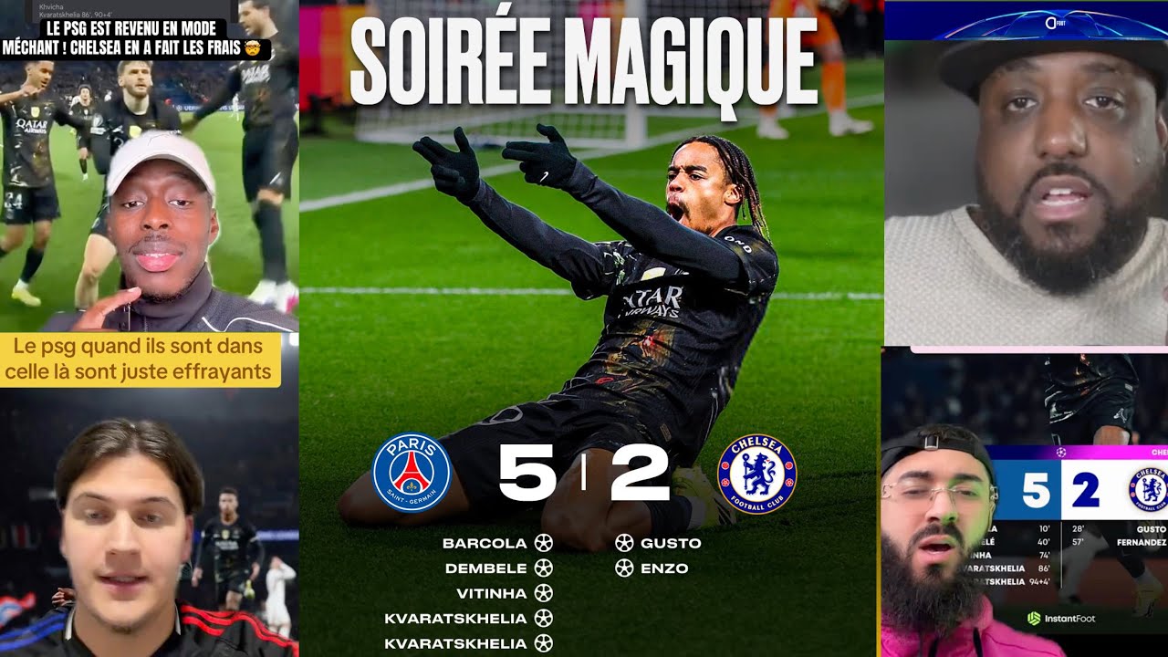 🚨🔥 LE PSG ATOMISE CHELSEA 5-2 ET FAIT TREMBLER L’EUROPE !