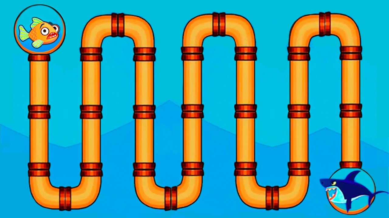 Save the Fish Android Mobile Game Level 84-95 - Pull the Pin Gameplay