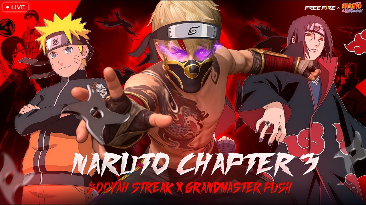 🔴 NARUTO UPDATE  | BOOYAH STREAK &times; RANK PUSHING 🔥| ff live tamil #ffkprasanth  #freefiremax