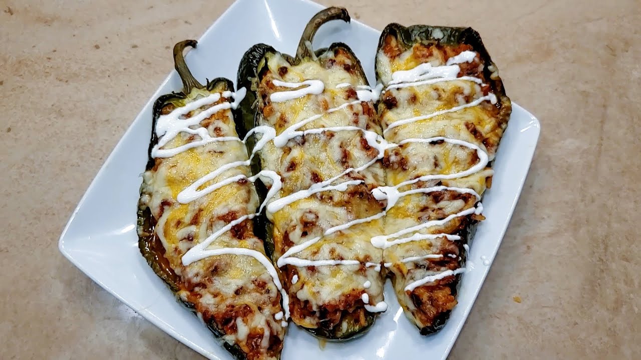 How to prepare Chili Relleno: Beef stuffed Poblano Pepper