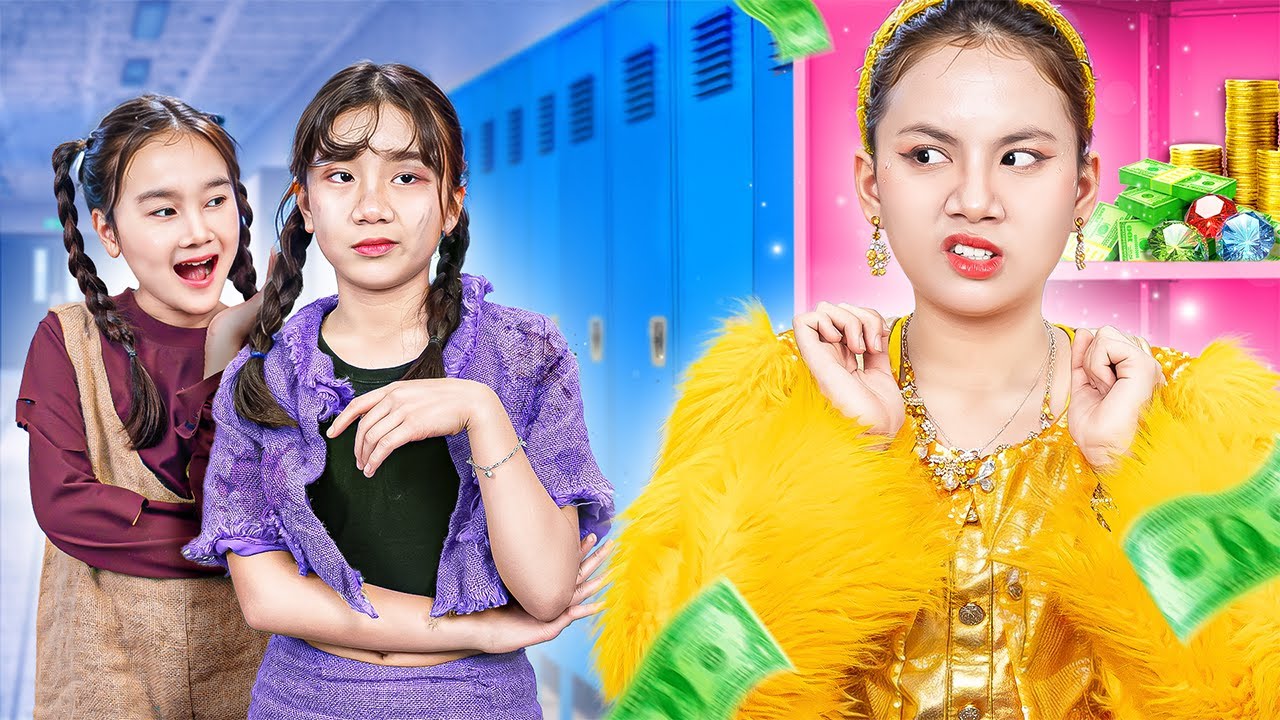 Rich Student Vs Poor Student! First Day Of Rich Girl In Poor School