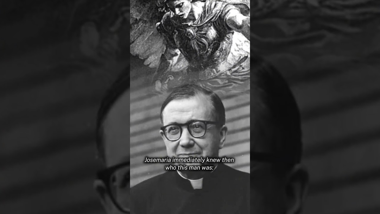 Guardian Angel Saves  St. Josemaria Escriva#guardianangel #saint #catholic #jesus