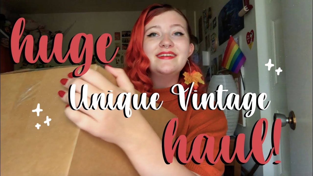 HUGE Unique Vintage Haul (Unboxing + Try-On!) || Vintage Style