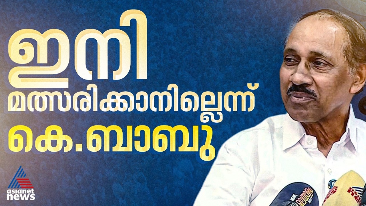 നിയമസഭാ തെരഞ്ഞെടുപ്പിൽ മത്സരിക്കാനില്ലെന്ന് കെ ബാബു