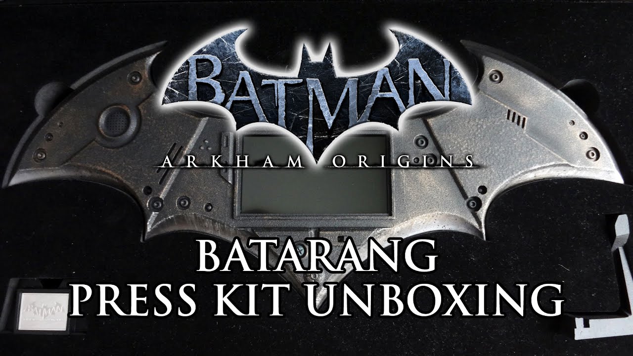 Batman Arkham Origins Limited Edition Batarang Press Kit Unboxing & Review - HD 1080p