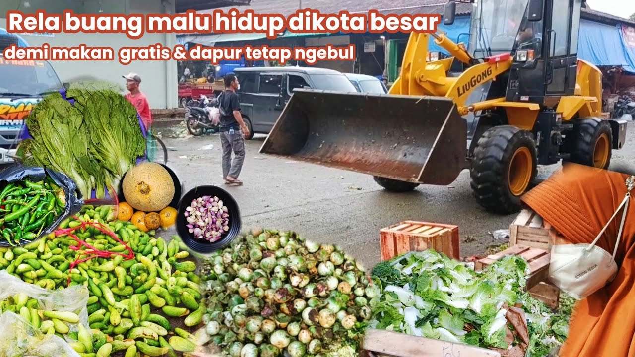 Buang gengsi demi bisa makan gratis dikota besar⁉️#mulung #mariles #pasarinduktanahtinggitangerang