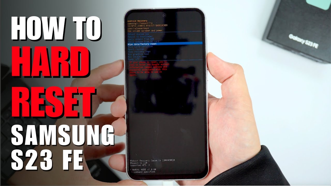 How to Hard Reset Samsung Galaxy S23 FE Update 2024 | Removing Password Unlock