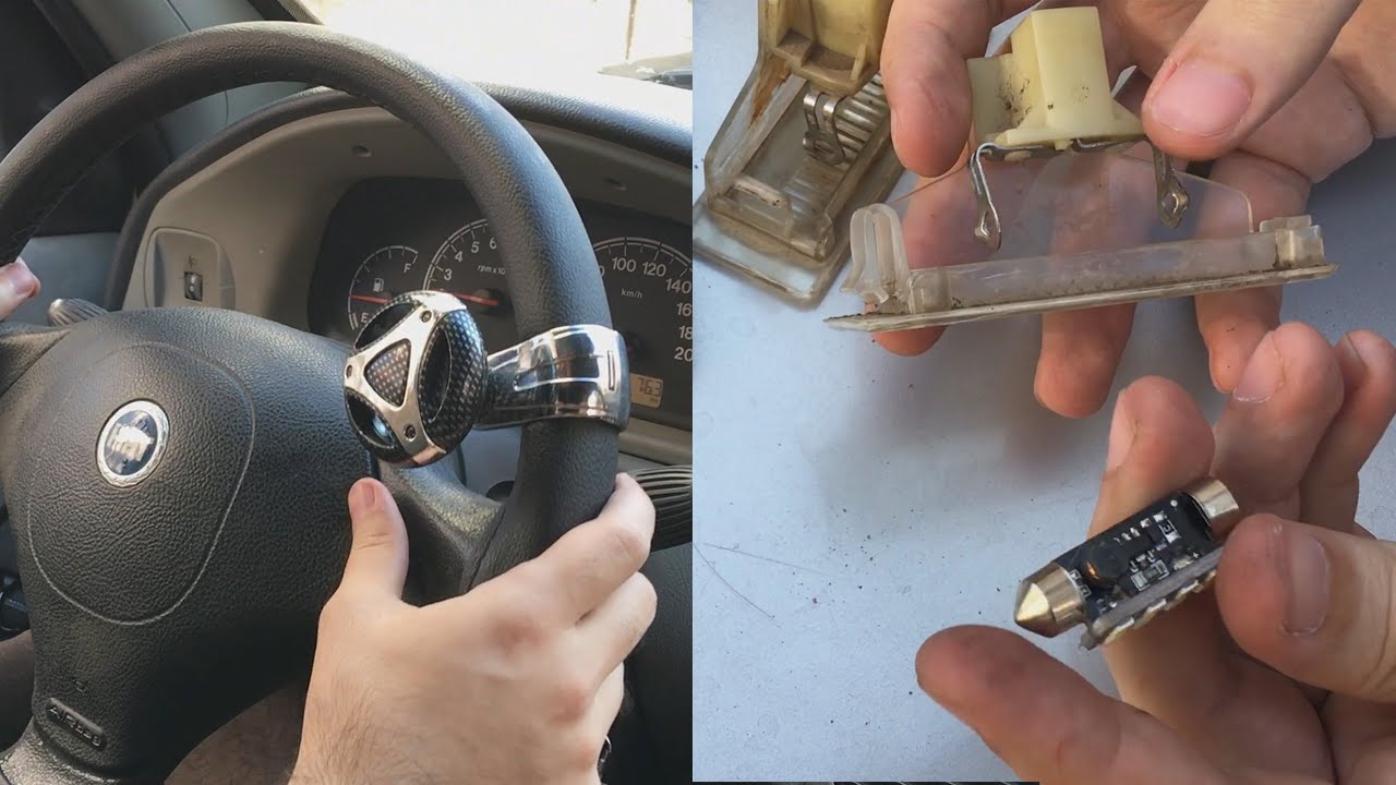 Fiat Albea plaka aydınlatması led dönüşümü / Kamyoncu topuzu denedik