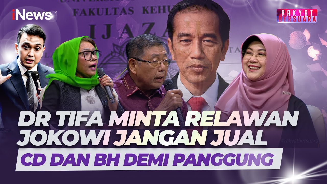 Dr Tifa Sindir Relawan Jokowi: Jangan Jual CD dan BH Demi Panggung | Rakyat Bersuara (14/10)