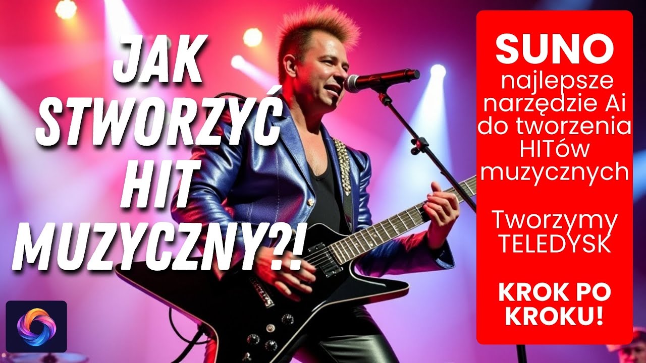 🎸😱🎧 SUNO AI TWORZYMY TELEDYSK HIT MUZYCZNY z AI w 5 minut! MUZYKA. Tutorial krok po kroku! #ai #suno