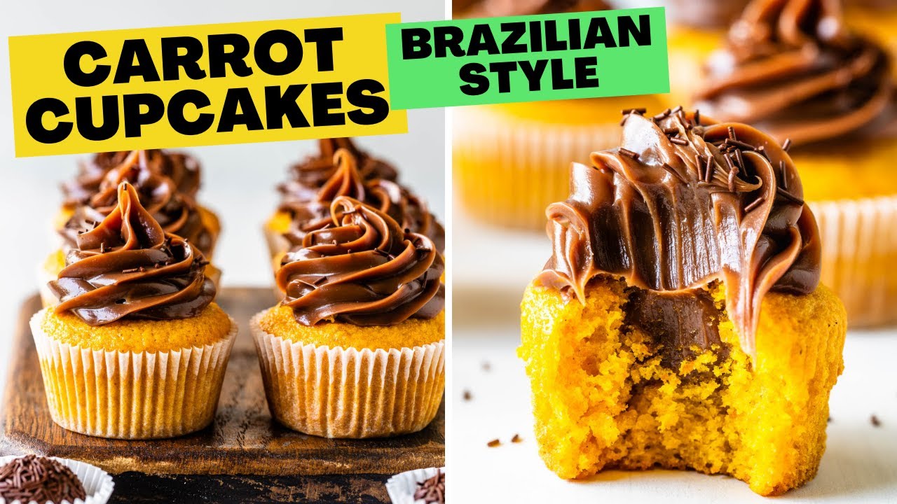 Brazilian Carrot Cupcakes with Brigadeiro