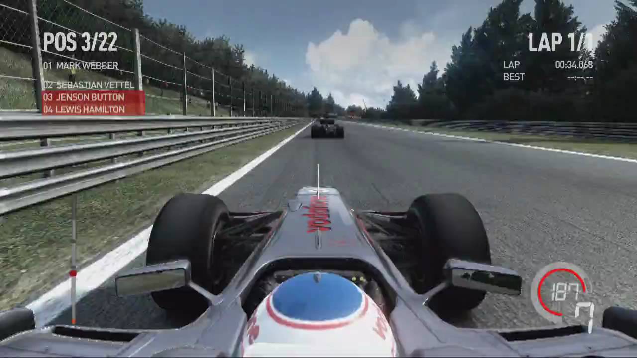 F1 2010 E3 Gameplay Video - Spa in the Dry