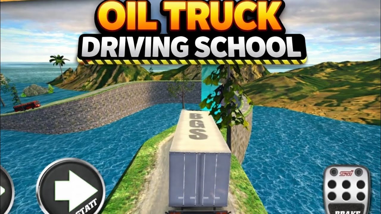 Oil Truck Driving School Gameplay 🚛 | Dangerous Road Challenge