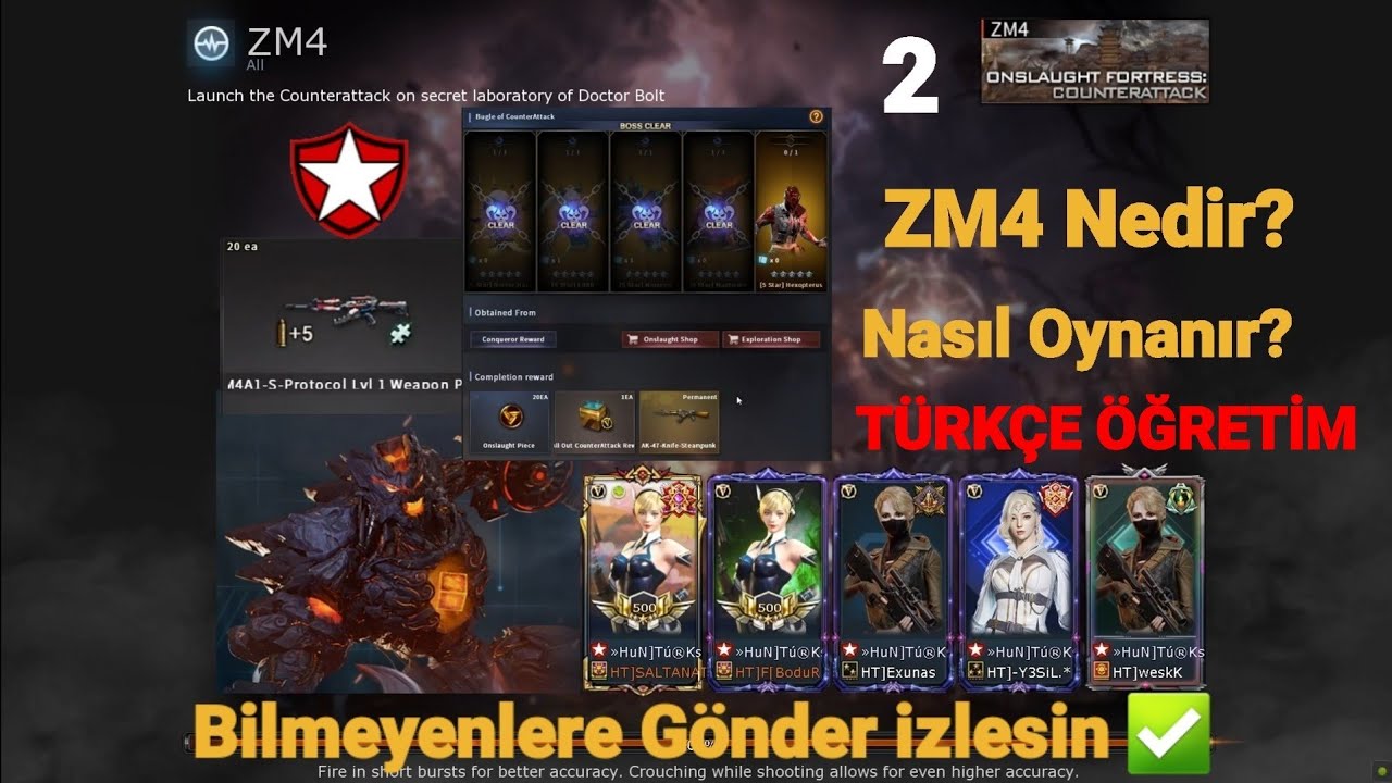 TÜRKÇE ANLATIM 2 ZM4 nedir? Onslaught Fortress Counter Attack CrossFire Hún Türks  #6