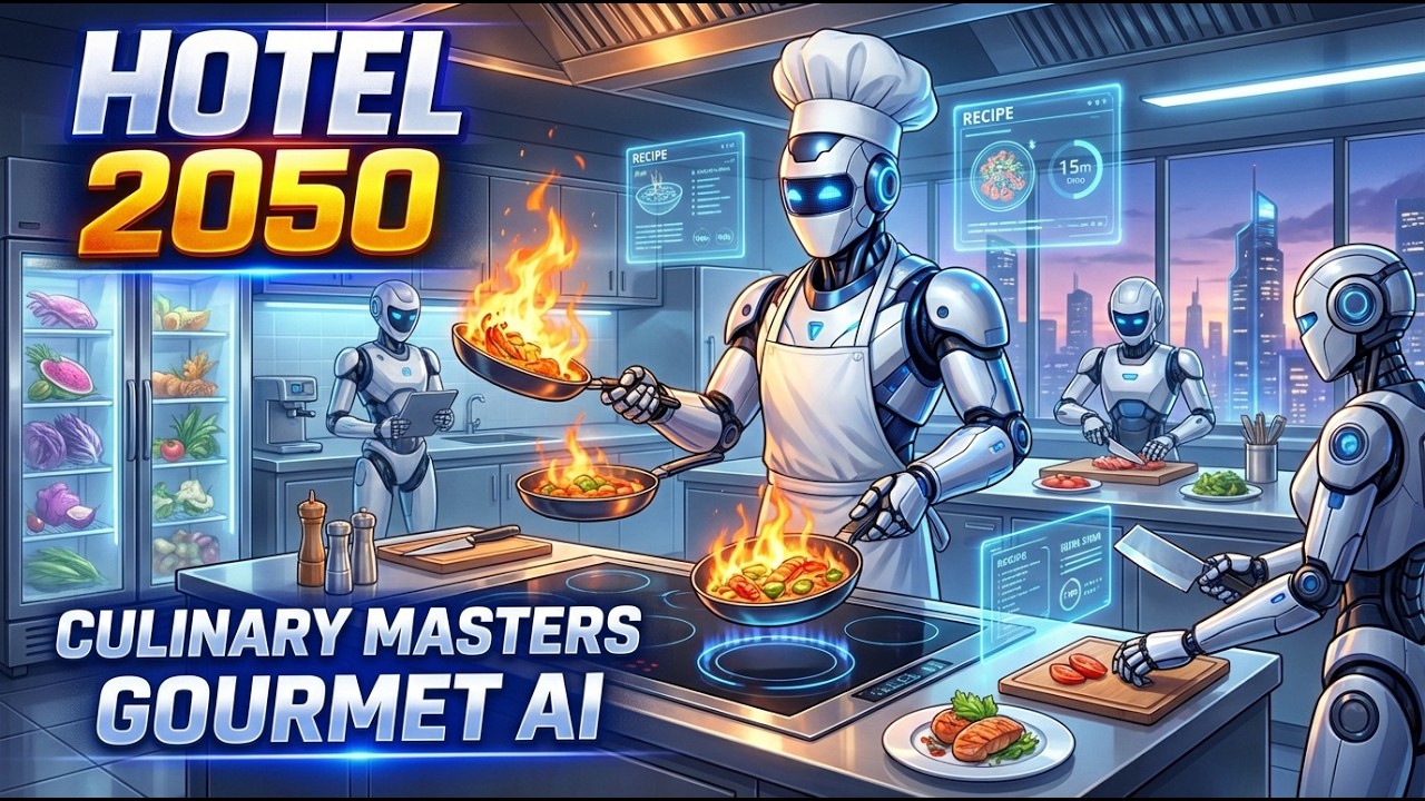 Hotel 2050: Robots Running the Future! 🤖✨
