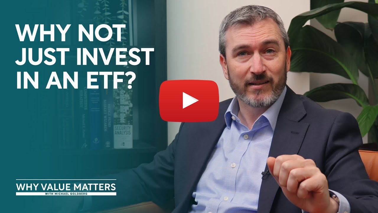 Why Value Matters: Why not just invest in an ETF?
