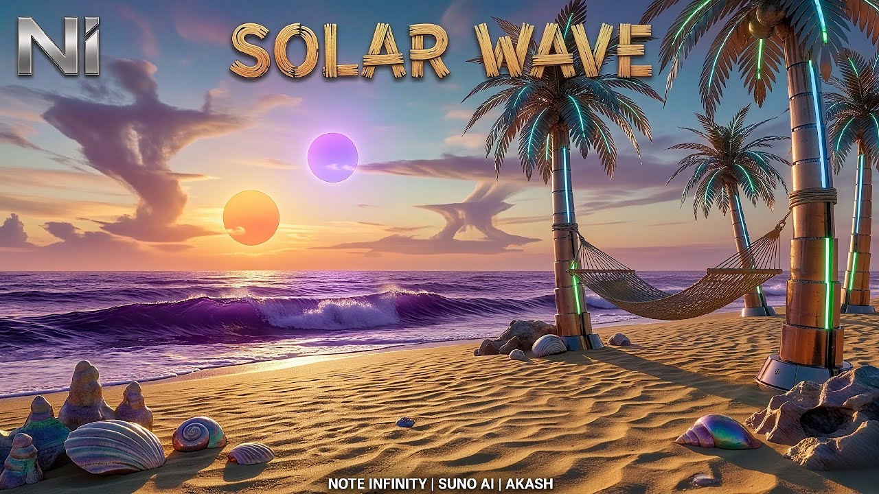SOLAR WAVE - (NEW WORLD)Official Music Video | Sci-Fi Synthwave & Chill|NOTE INFINITY| SUNO AI|AKASH