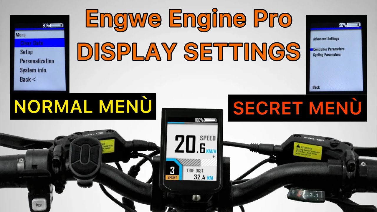 DISPLAY SETTINGS - Engwe Engine Pro (Secret menu’)