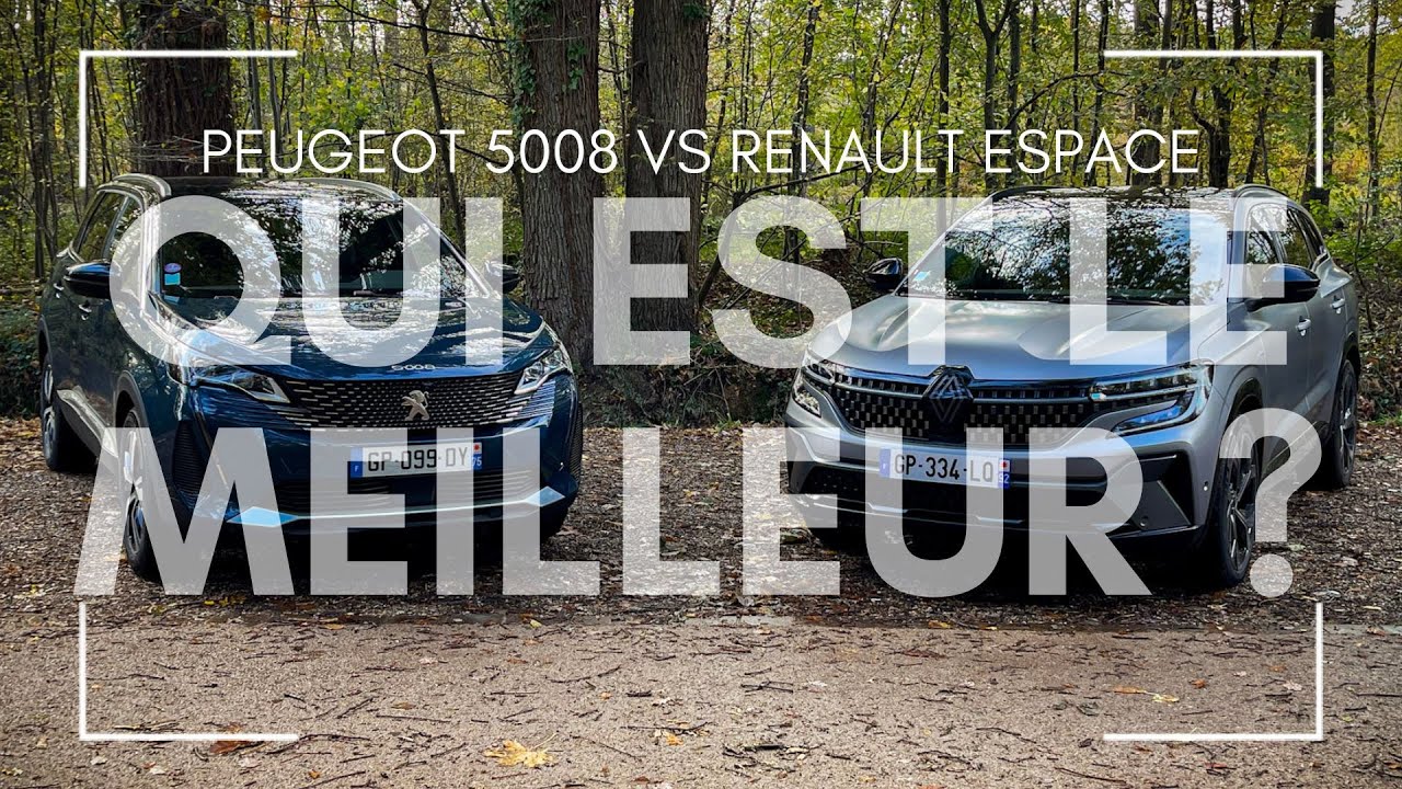Bataille des v&eacute;hicules hybrides 7 places : Peugeot 5008 VS Renault Espace !
