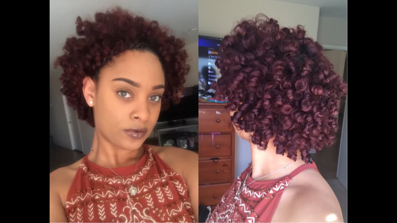 Perm Rod Set on Short/Medium Length Natural Hair using Hydratherma Naturals