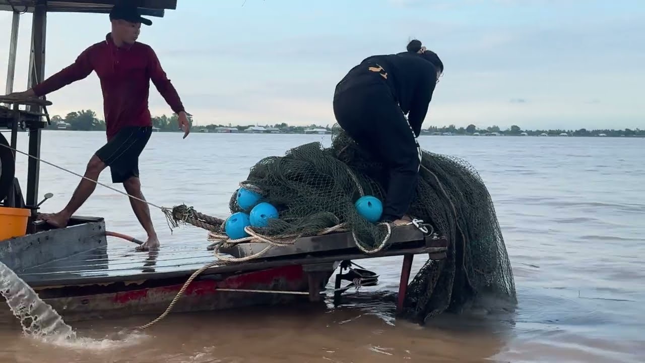 Cào cá sông lớn mùa nước nổi - Sông Nước Cửu Long - Nguyễn Hùng