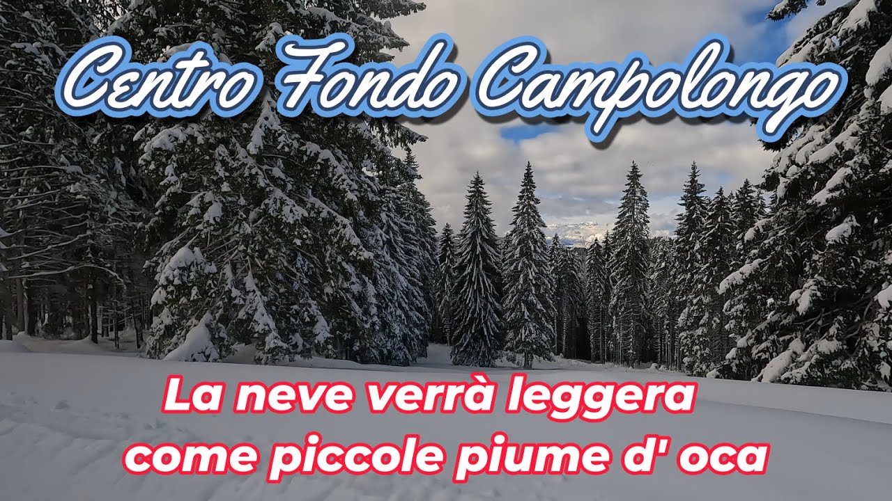 Centro Fondo Campolongo 4k La neve verrà leggera come piccole piume      d' oca.