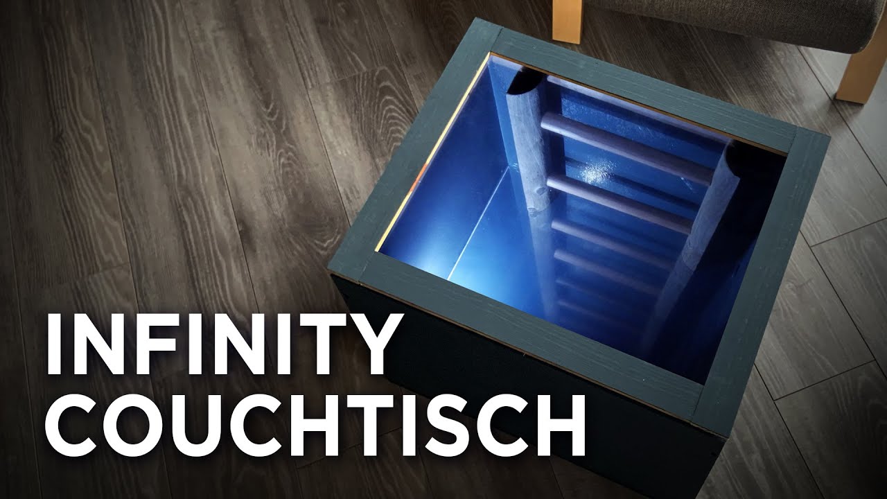 DIY Infinity Couchtisch - einseitig-durchlässiger Spiegel - Optische Täuschung - BAUANLEITUNG