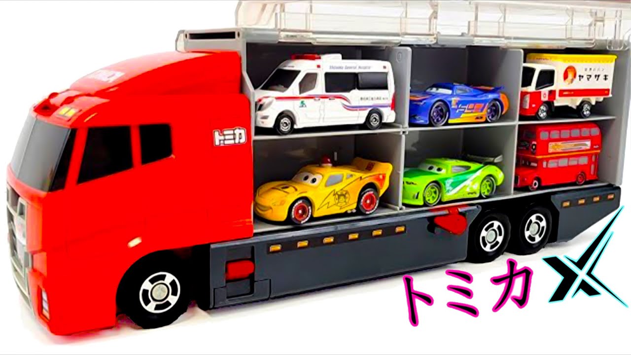トミカ☆高級ミニカーを開封してコンボイ出発！ホンダNSXも参加☆Unbox luxury miniature cars and hit the road in a convoy