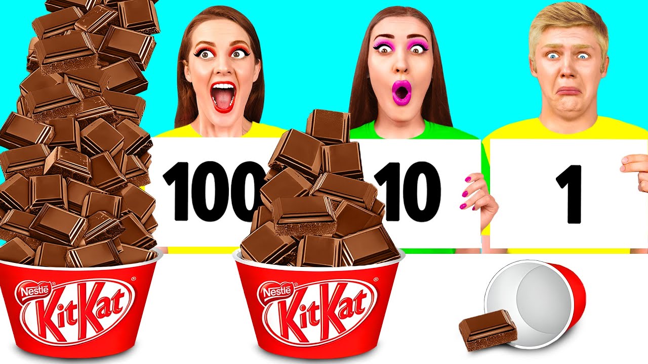 100 Capas de Alimentos Desaf&iacute;o | Trucos Divertidos de Comida por RaPaPa Challenge