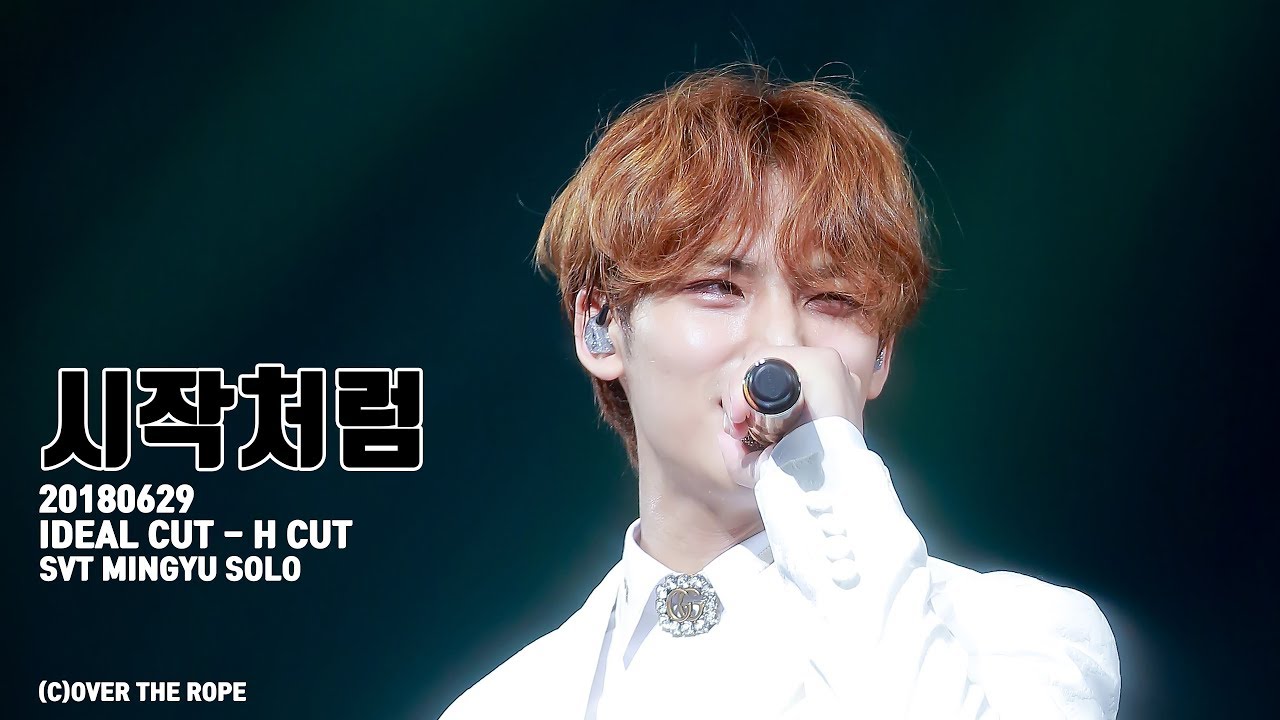 [4K]시작처럼 180629 IDEAL CUT - H CUT 시작처럼 SVT 민규 Solo  -@9_overtherope