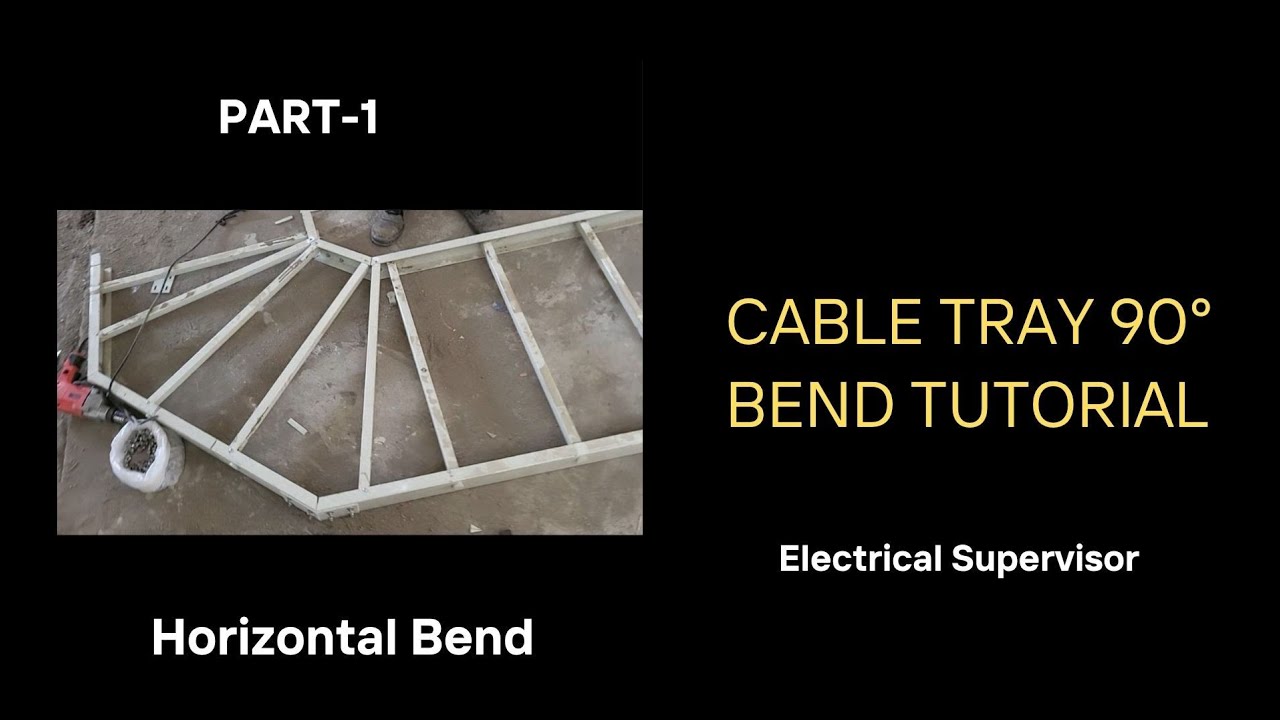 90 Degree FRP Cable Tray Bend | Industrial Electrical Fabrication Work