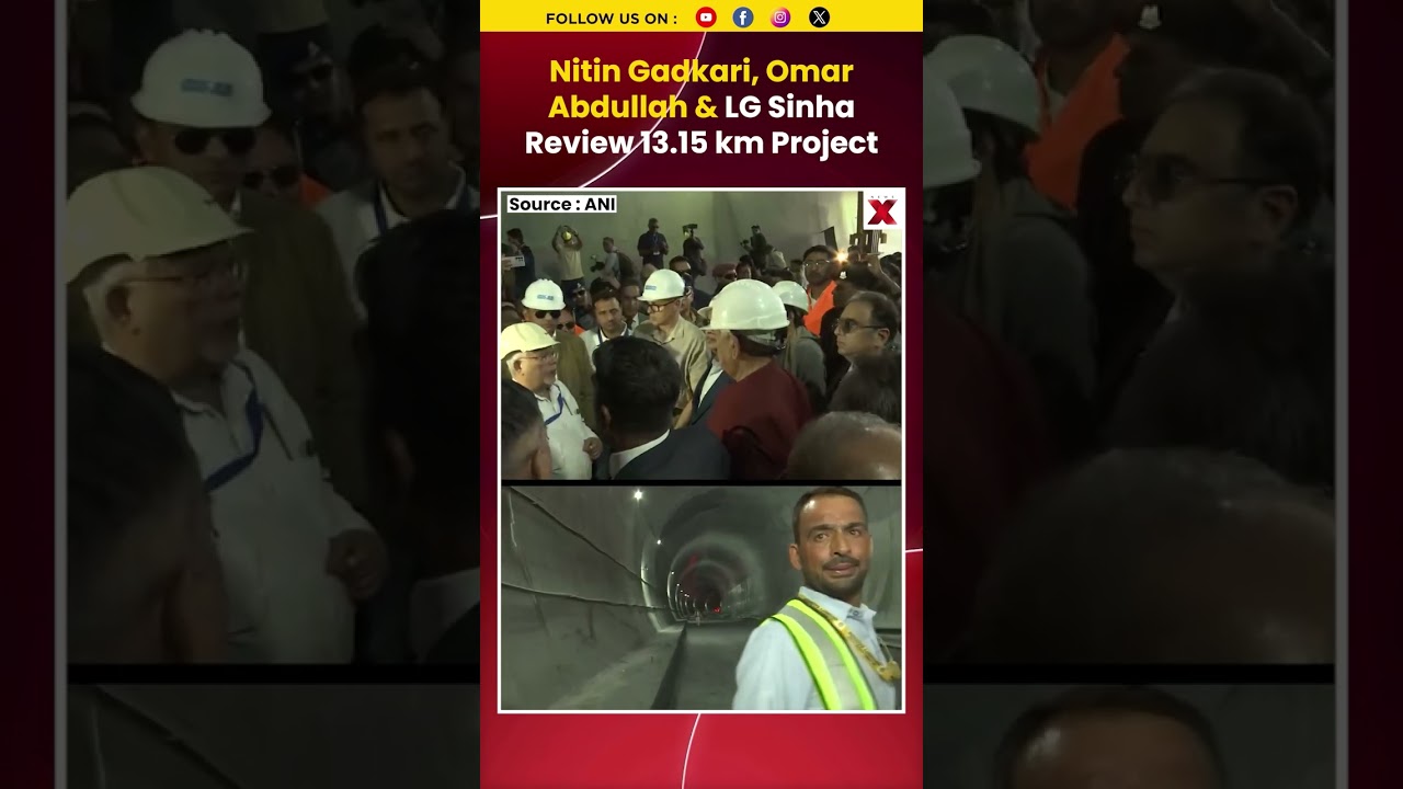 Zojila Tunnel Milestone: Nitin Gadkari Arrives for Final Wall Excavation Event #shorts #zozila