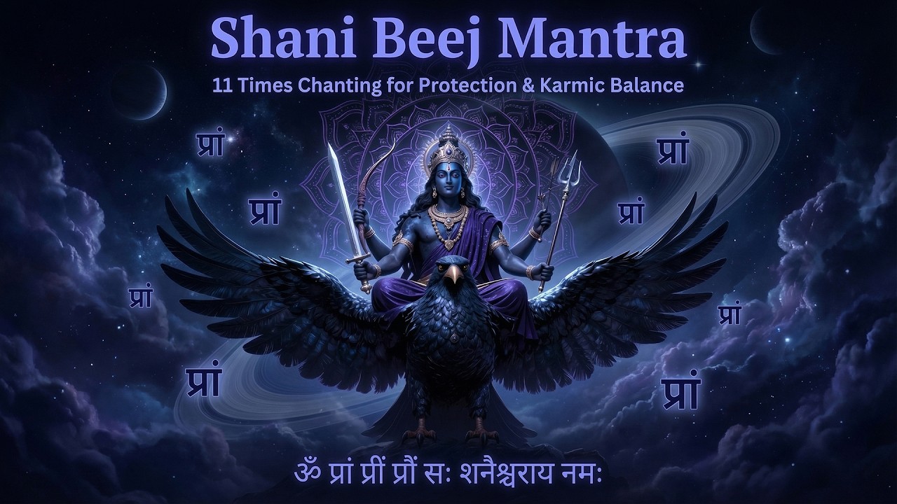 Shani Beej Mantra 11 Times | Sade Sati & Shani Dosha Remedy | शनि मंत्र I शनि पीड़ा से राहत के लिए