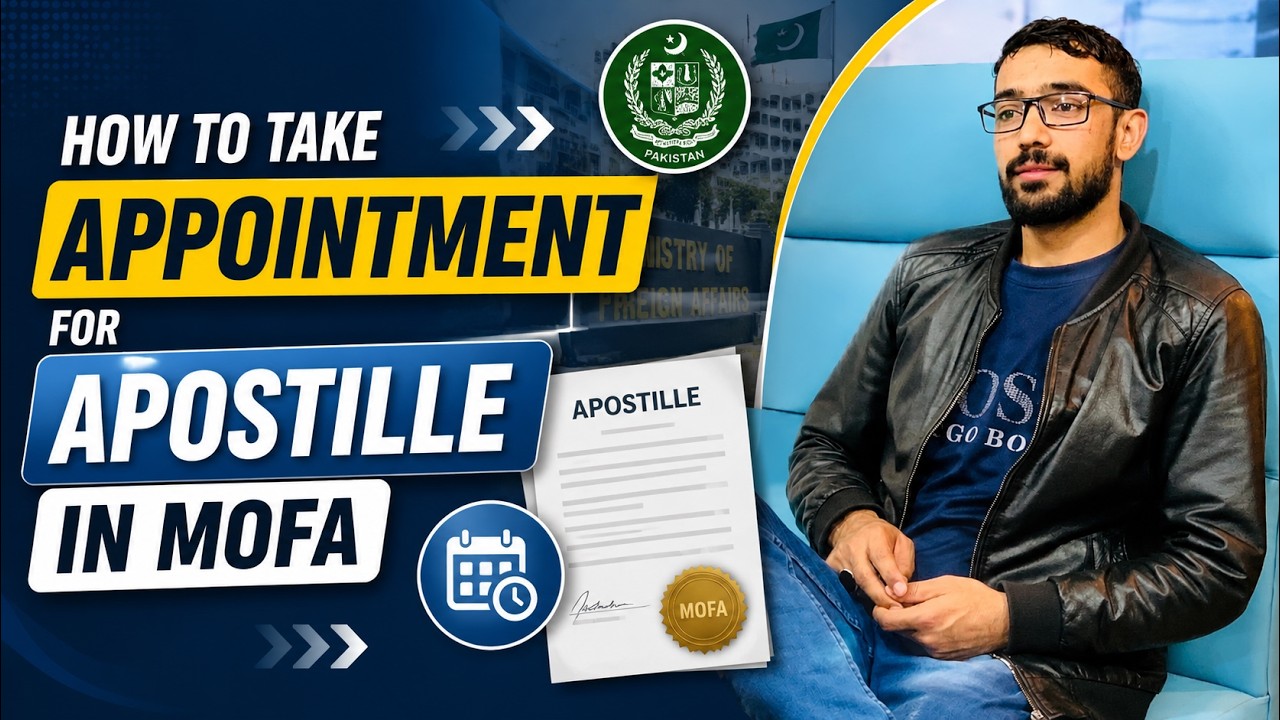 How to Take MOFA Apostille Appointment Online (2026) | Step-by-Step Guide | Pakistan
