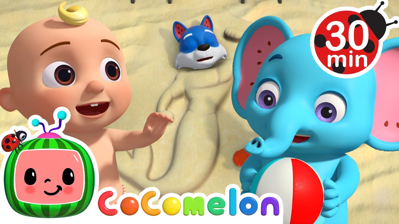 🌊🏖️Balloon Beach Song🎈🏄+ More! | JJ's Animal TIme | Moonbug Kids - After School Adventures